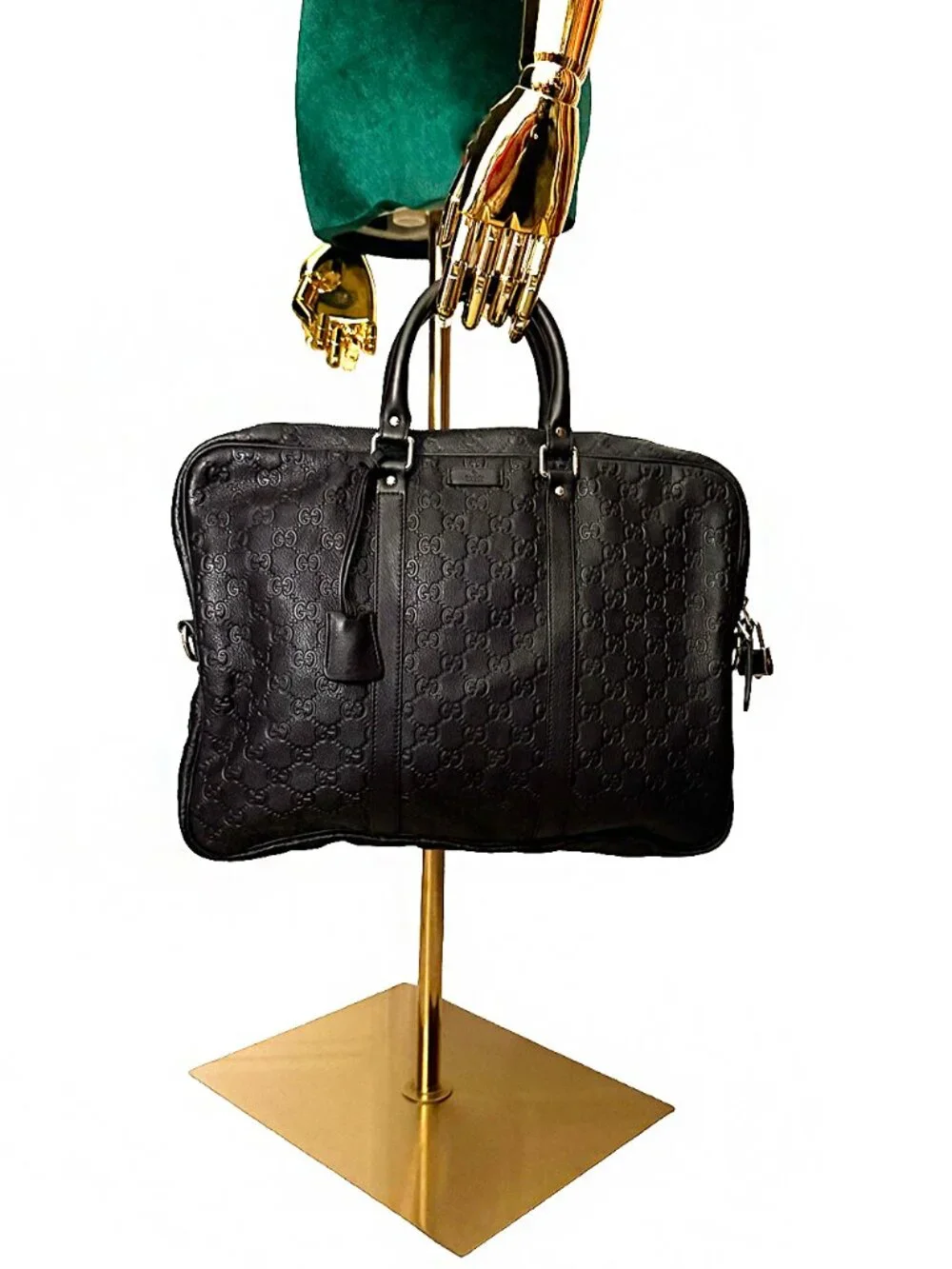 Gucci Briefcase Brown Leather Bag